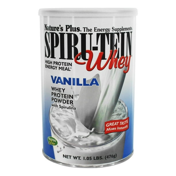 Natures Plus SpiruTein Whey High Protein Energy Meal Vanilla 1.05