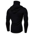 thumbnail image 2 of Mens Casual Hooded Collar Drawstring Hoodies Long Sleeve Pullover Sweatshirts with Mask Fall Outdoor Pocket Hoodie, 2 of 7