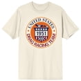 thumbnail image 5 of National Hot Rod Association U.S. Drag Racing Circle Logo Adult Natural Crew Neck Short Sleeve T-shirt -Medium, 5 of 7