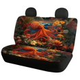 thumbnail image 2 of Uourmeti Orange Octopus Tropical Print Car Seat Covers Breathable Automotive Seat Cover, Lightweight Compatible with Cars Trucks, 2 of 10