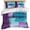 Teal, variant on 3 Piece Purple Turquoise Oil Painting Duvet Cover Set California King,Microfiber Comforter/Quilt Cover with Corner Ties and 2 Pillowcases,Abstract Modern Geometric Soft Bedding with Zipper Closure