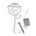 thumbnail image 4 of FITYLE Floral Neon Light Hanging Lamp Table LED Rose Neon Sign for Cafe Bar Bedroom Pink, 4 of 10