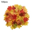 thumbnail image 2 of Vnanda 100Pcs/Bag Fake Fall Leaves Decoration,Thanksgiving Artificial Maple Leaves, Fake Fall Leaves Silk Autumn Leaves for Fall Decor,Autumn Party Table Decor Fall Wedding Decorations, 2 of 7