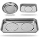thumbnail image 1 of Soporte magnético para bandeja, 3 piezas, para tornillos, tuercas, pernos, piezas metálicas, imán Extra fuerte, bandeja engrosada, acero inoxidable, 1 of 5