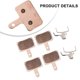 thumbnail image 5 of EchoBliss 2 Pares De Pastillas De Freno De Disco Ebike Para Xod Pinzas De Freno Pastillas De Sinterización De Metal Completo, 5 of 11