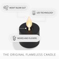 thumbnail image 2 of Vela Luminara Moving Flame, sin llama, de plástico negro, x2, 2 of 7