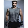 thumbnail image 3 of Henry Cavill Blanket Soft and Comfortable Warm Fleece Throw Blankets Carpet Rug Decoration Gift for Decor room dormitory Picnic Yoga Sofa Camping Travel All Season, 3 of 6