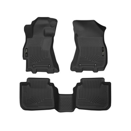 Husky Liners 99671 Weatherbeater Floor Mats Fit 2015-2019 Subaru Legacy, Outback - Front/2nd Seat - Black