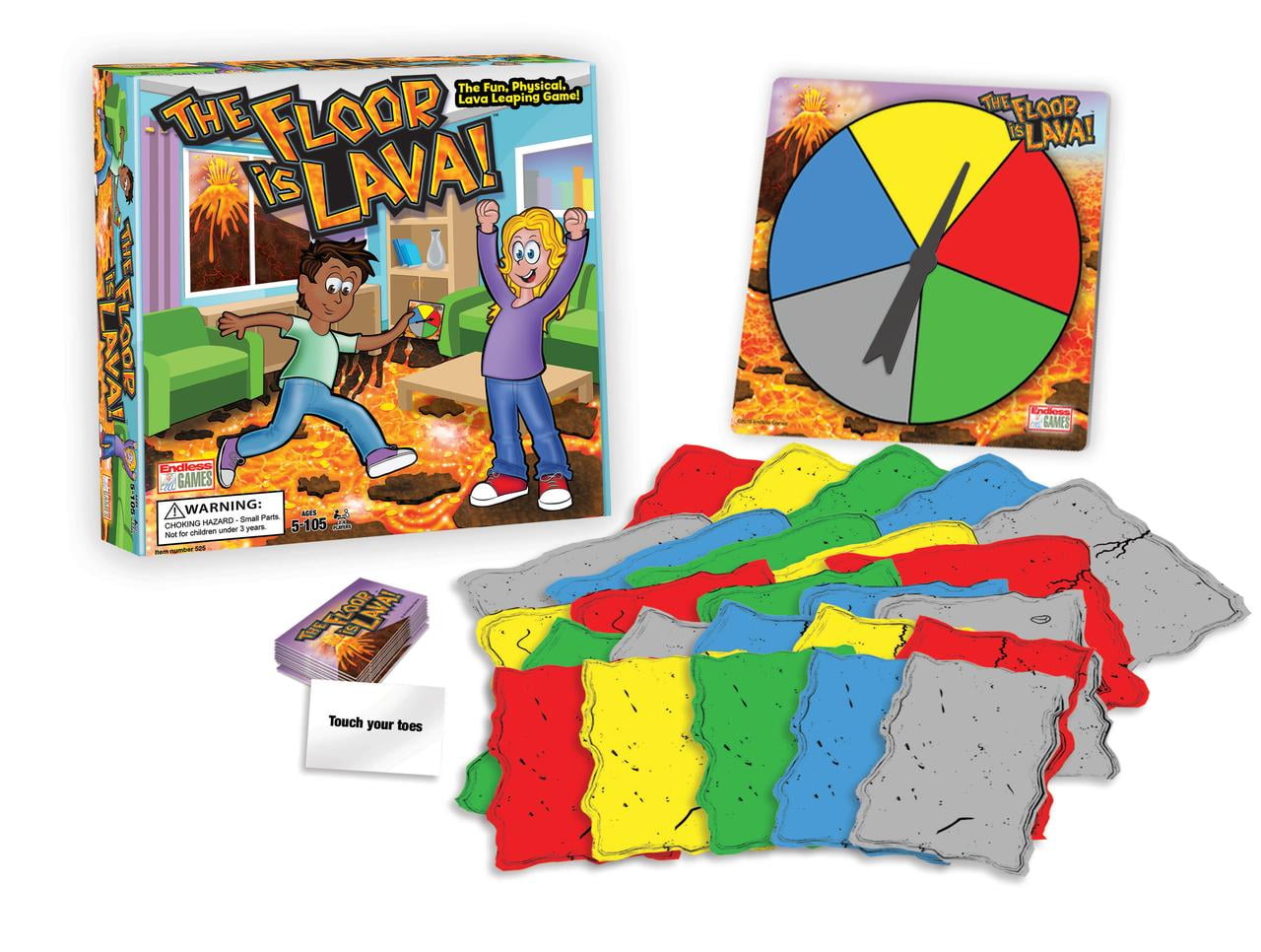 Family Play Lava jumping Ages 5+ The Floor is Lava Interactive Board Fun Game 