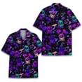 thumbnail image 2 of Camisetas hawaianas divertidas con estampado 3D de mapache, manga corta, sueltas y transpirables, estilo polinesio Tiki, para fiestas en la playa, para mujeres y niños, 2 of 4