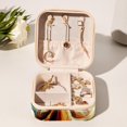 thumbnail image 6 of Rhino Travel Portable Square Jewelry Organizer with Storage Box | Jewelry Display and Box for Rings, Earrings, Necklaces, Bracelets - Suitable for Girls and Women, 6 of 6
