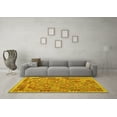 thumbnail image 3 of Ahgly Company Machine Washable Indoor Square Southwestern Yellow Country Area Rugs, 6' Square, 3 of 4