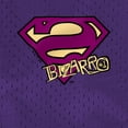thumbnail image 5 of Superman Bizarro Shield Logo Mens Lined Mesh Shorts, Purple, Small, 5 of 6