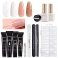 thumbnail image 1 of Kit de gel para extensiones de uñas GAOY Poly con 4 colores más capa superior/base, 1 of 6