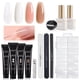 thumbnail image 1 of Kit de gel para extensiones de uñas GAOY Poly con 4 colores más capa superior/base, 1 of 6