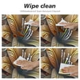thumbnail image 7 of WERPE Yellow Orchid Flowers Abstract Yellow Lily Floral Pictures with Elastic Edge Round Tablecloth White, 7 of 7