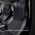 thumbnail image 4 of Almohada de apoyo para el cuello del coche - Reposacabezas para asiento de coche en espuma viscoelástica, transpirable, funda extraíble y lavable, color negro, 4 of 5