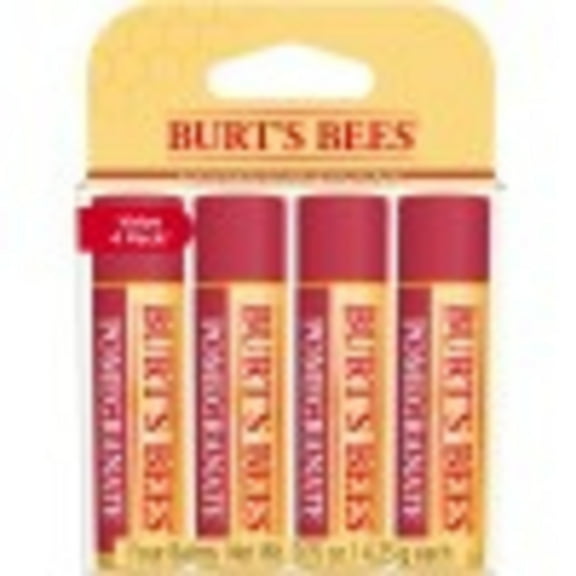 Burt's Bees 100% Natural Moisturizing Lip Balm, 4 Count