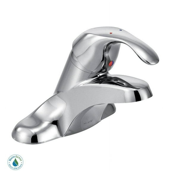 Moen Commercial M-Bition Single Handle Lavatory Centerset, Chrome Plated