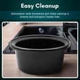 thumbnail image 5 of Elite Cuisine MST512 8.5Qt. Stainless Steel Programmable Slow Cooker with locking lid, 5 of 6