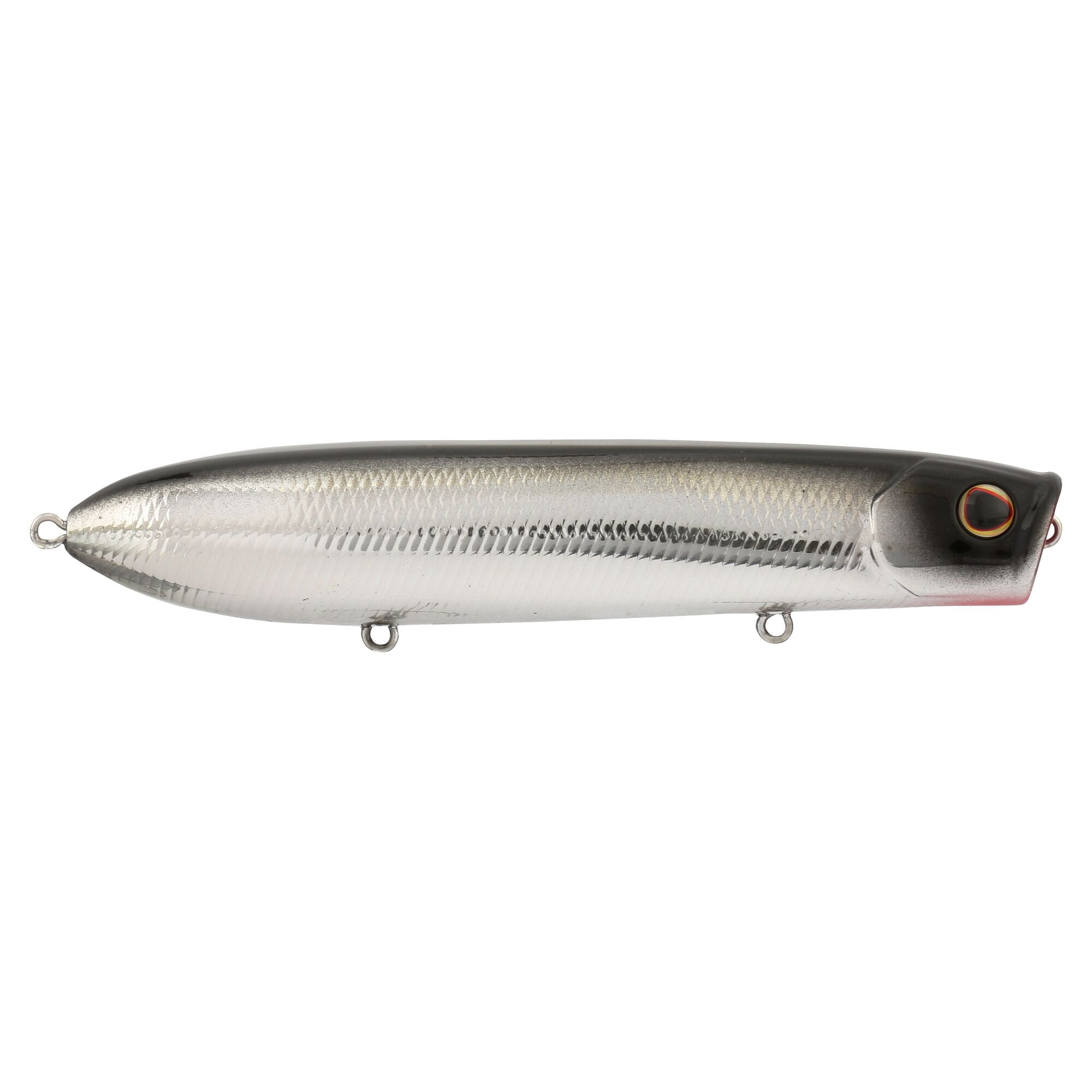 Berkley Cane Walker Saltwater, 4.3 in, Topwater Baits, Black Chrome (1-count)
