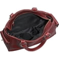 thumbnail image 2 of Amerileather Leather Shopper Tote Bag - Women's Satchel Handbag with Pockets-Color:Dark Brown, 2 of 4