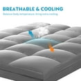 thumbnail image 6 of Extra Thick Twin Size Mattress Pad with 900GSM Down Alternative Fill, Washable Mattress Cover with Deep Pocket,Gray, 6 of 7