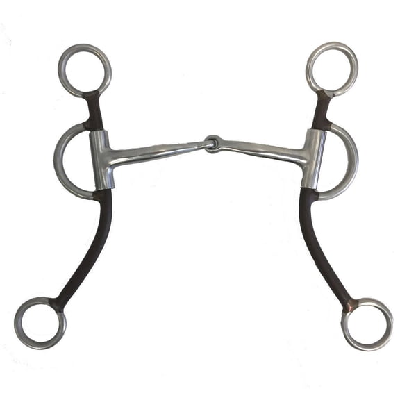 AJ Tack Double Rein Long Shank Sweet Iron Bit