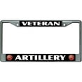 thumbnail image 1 of Veteran Artillery Chrome License Plate Frame, 1 of 1