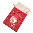 thumbnail image 3 of Papá Noel / Bolsas de de Tela - Bolsa de Embalaje de s - Paquete de de Dulces con Cordón 24x40.5cm muñeco de nieve, 3 of 9