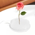 thumbnail image 2 of Soporte para Suministros Florales Sunnimix Jarrón Duradero Arreglo Floral para Decoración Patio Jardín B Redondo Blanco, 2 of 6