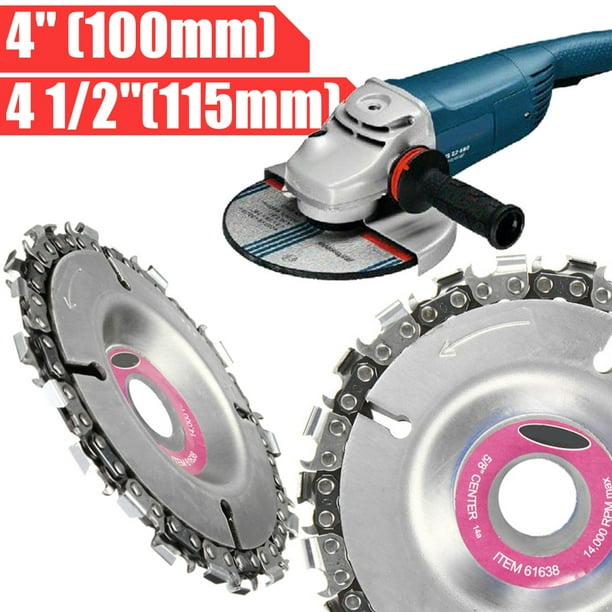 4 Inch Grinder Disc Tooth Fine Chain Saw Angle Carving Cutting Wood