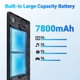 thumbnail image 6 of BUFO 11 inch Tablet , 30GB RAM 128GB ROM Octa-Core, 2K FHD 2000x1200 Display, 7800mAh Battery, 5G Wi-Fi, 6 of 7