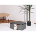 thumbnail image 7 of Unique Bargains 1 Pack Clothes Storage Storage Bags Grey 27.5*12*19.5in, 7 of 7