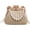 Khaki, variant on Straw Beach Bags For Women Summer Straw Cross-body Bag Raffia Handbag Pearls Purses Shoulder Bag Shell Shaped Bag 2025