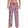 thumbnail image 2 of Goofa Sweet Heart Printed Soft Pajama Pants for Men, Wide Leg Comfy Casual Lounge Yoga Pants-X-Large, 2 of 9