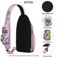 thumbnail image 4 of Colorful Floral Butterfly Sling Backpack – Artistic Aesthetic Shoulder Purse for Women – Cute Bag Gift for Butterfly Lovers and Butterfly Pattern Fans, 4 of 6