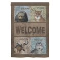 thumbnail image 2 of Breeze Decor 60001 Wildlife & Lodge Wilderness Welcome 2-Sided Impression Garden Flag - 13 x 18.5 in., 2 of 2