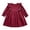 Wine-Tx8hR, variant on OJSFQUFP Toddler Girls Long Sleeve Dress Ruffle Shoulder A‑Line Casual Dresses for Little Girl