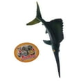 thumbnail image 2 of serony Realistic Animal Model Figure Sailfish Figurine Toys Home Decor Dark Green, 2 of 9