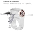thumbnail image 3 of Handlebar Headlight Switch Aluminium Alloy with Red LED Indicator Light Motorcycles Modification Parts 25mm, 3 of 4