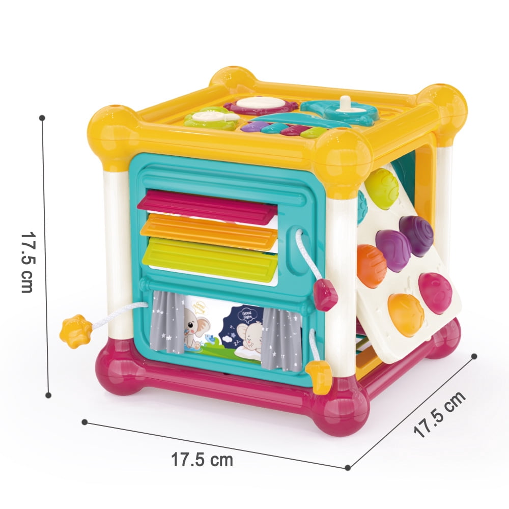 Montessori Toys for 1 Year Old, 12 in 1 Early Educational Activity Cube Toy for Toddlers 1-3, Learning Toys for 1 2 3 Year Old Boys Girls