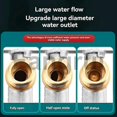 thumbnail image 4 of For 2pcs brass hot cold water inlet ball valve, 4 of 5