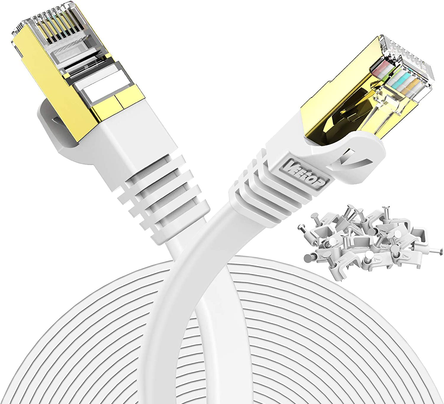 Cat7 Ethernet Cable, 32ft/10m Cat 7 Network Cable High Speed Internet Ethernet Wire - Walmart.com