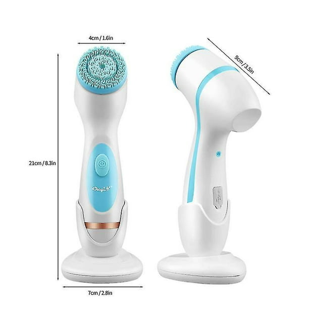 Facial Massager 3 In 1 Electric Facial Cleansing Brush Silicone