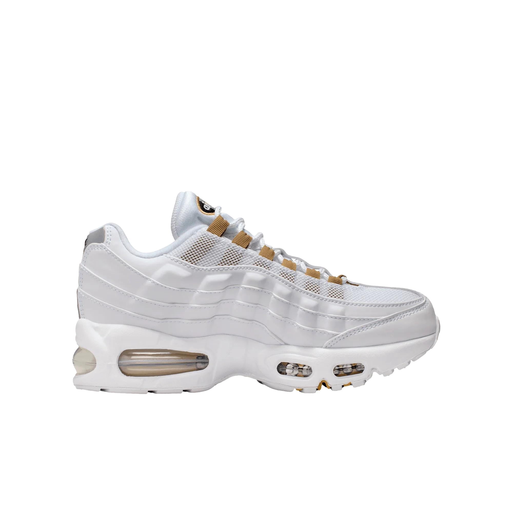 Nike Air Max 95 BB LTR White / Metallic Gold - Black  II4130-102 Grade-School Size 7