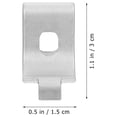 thumbnail image 2 of unbranded 50Ud Abrazaderas De Soporte En Plata Para Puertas De Gabinete Y Estantes Resistentes, 2 of 6