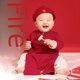 thumbnail image 2 of Ropa de un año para niños y niñas de un año Vestido de banquete de cien días Mono estilo chino estilo Tang Ropa de primavera y otoño invierno, 2 of 5