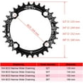 thumbnail image 2 of Plato 104 BCD 32T Plato único estrecho y ancho con 4 pernos de piñón para bicicletas de carretera y de montaña, 2 of 5