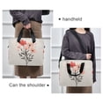 thumbnail image 6 of FORMRS 16" Laptop Bag Carrying Sleeve Case with Handle Travel Shoulder Briefcase, Pink Flower, 6 of 8